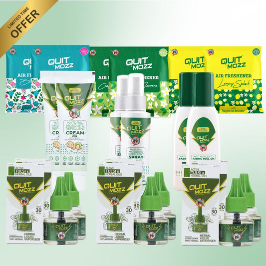 Cream (Pack of 2) + Spray (Pack of 2)  + Roll on (Pack of 2 ) + Herbal LV (Pack of 6) + Air Freshner (Pack of 6)