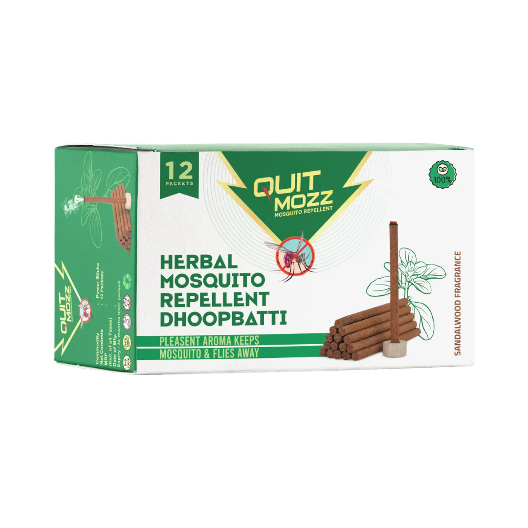 Herbal Mosquito Repellent Dhoopbatti - 12 Packets